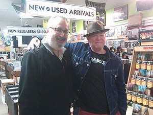 Alan Haber and Trax on Wax store owner Gary Gebler