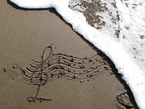 music at the beach