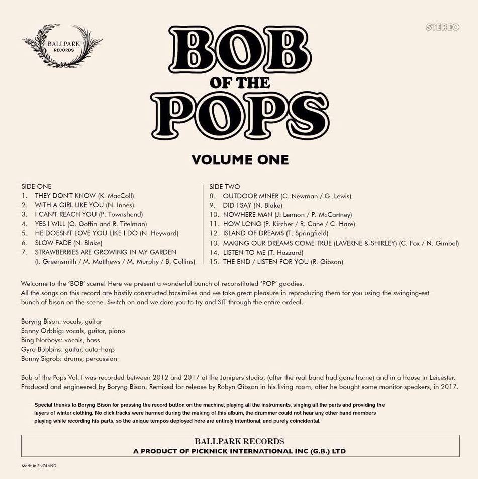 bob of the pops back cover