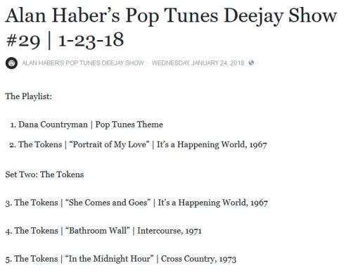 pop tunes show snip, show 29 1-23-18