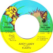 klaatu juicy luicy 45 label